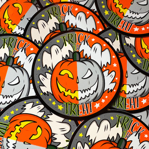 Halfway To Halloween Vinyl Sticker
